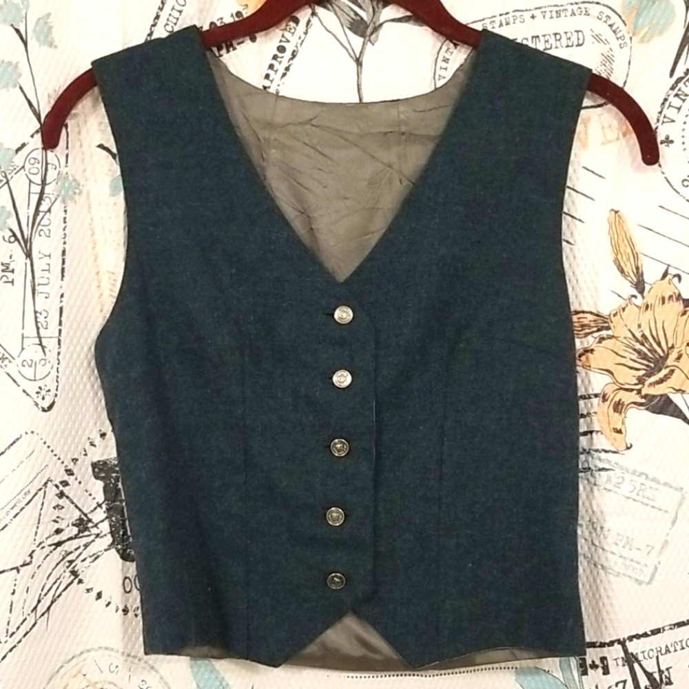 Vintage blue vest size S